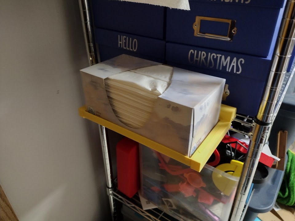 Wire shelf tissue box holder by Rhinocat | Download free STL model ...