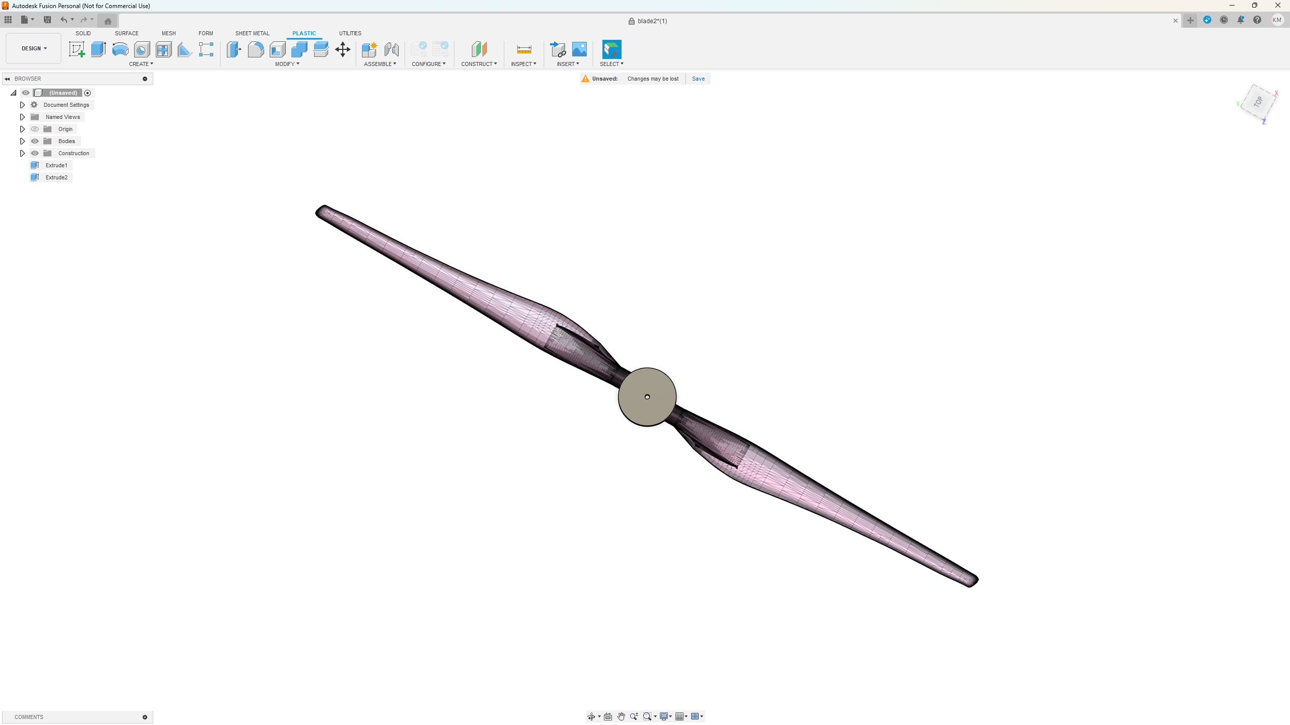 Wind Turbine Blade for DC Motor