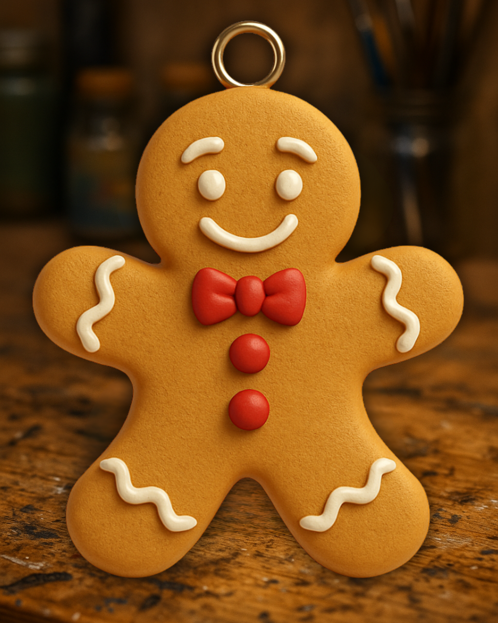 Gingerbread Man Christmas Ornament