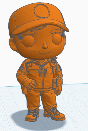 Figura tipo Funko de voluntario de Protección Civil Villa de Madrid