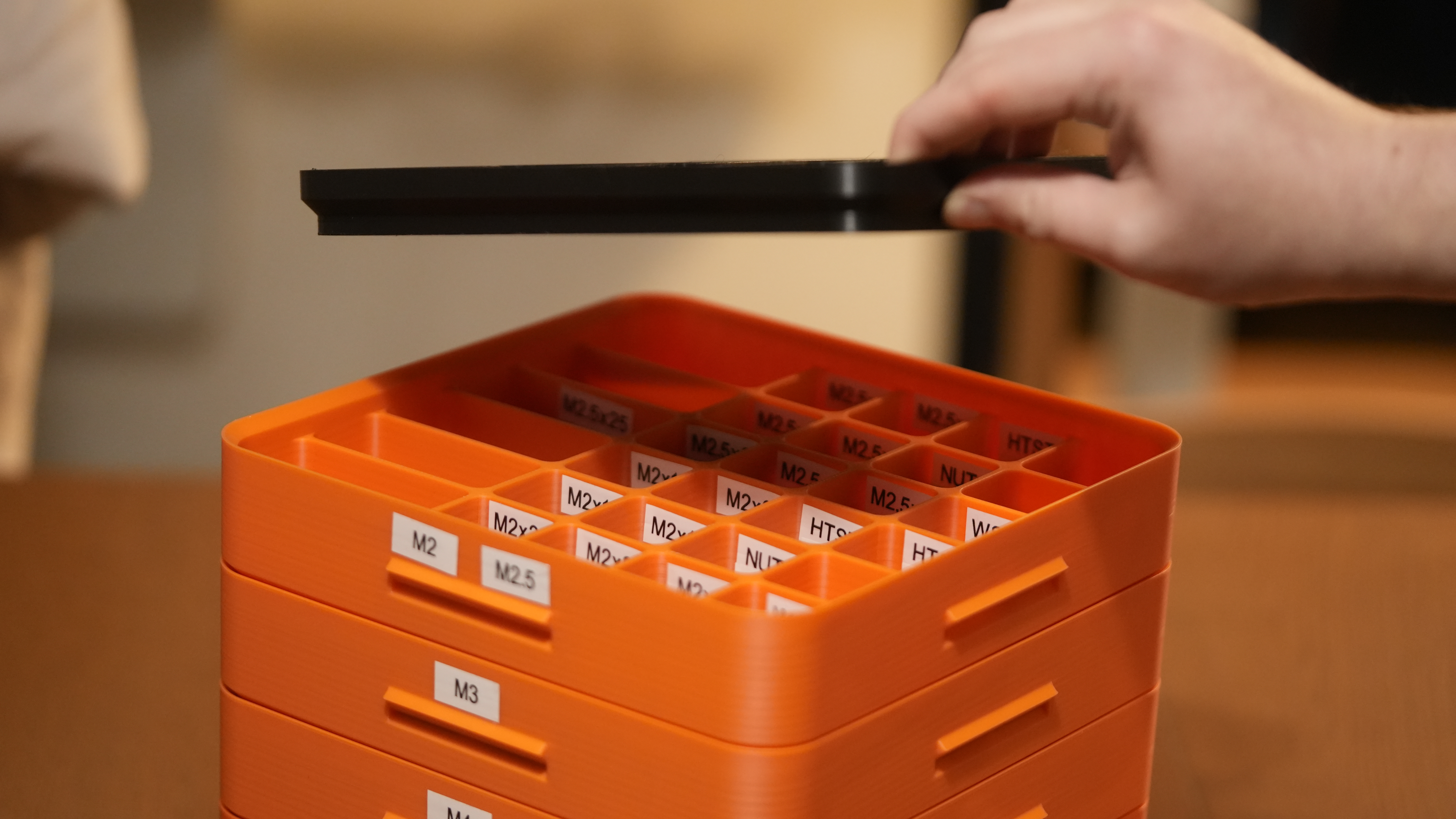 Miniatura 9 do modelo 3D Stackable Screw Organiser