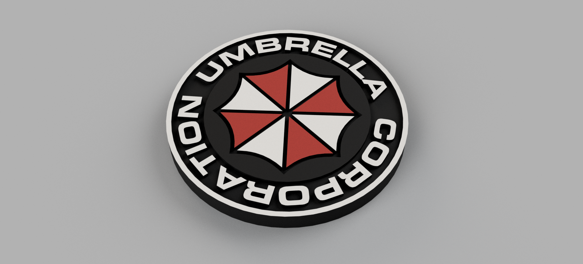 Umbrella Corp. logo pin or coin by Nicolás del Valle | Download free ...