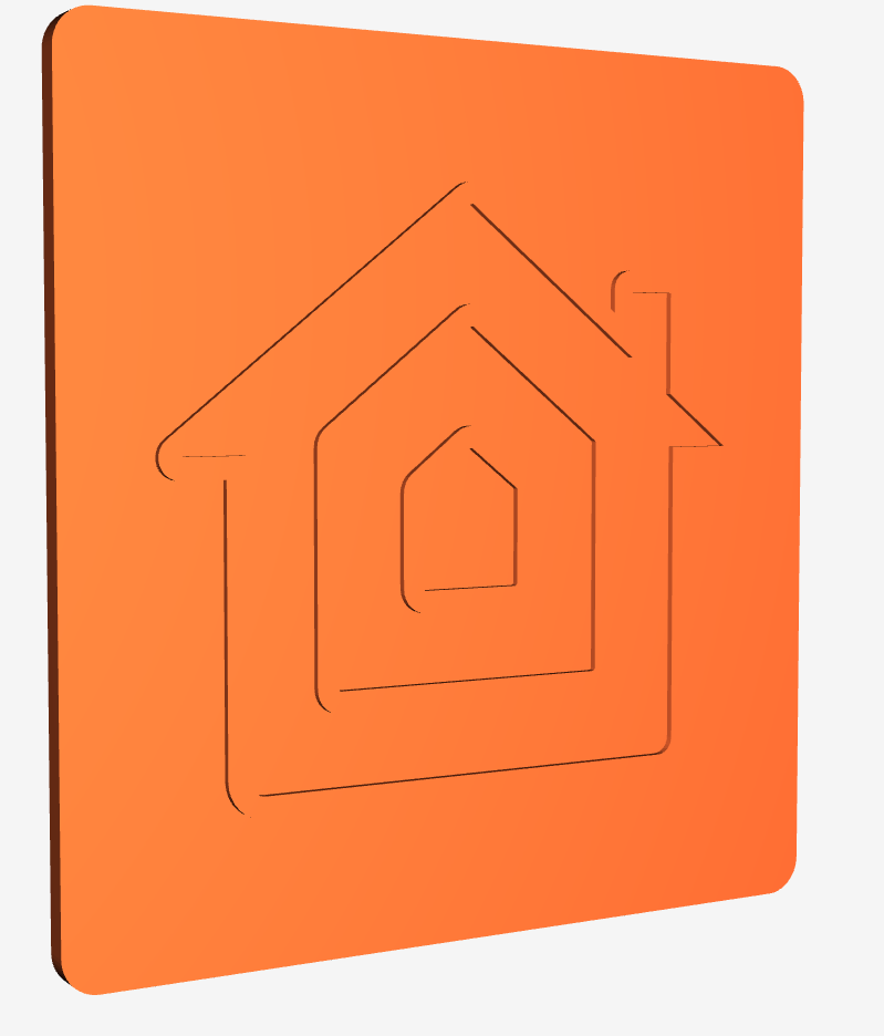 PN532 Enclosure with Wire/Cable Access and HomeKit logo