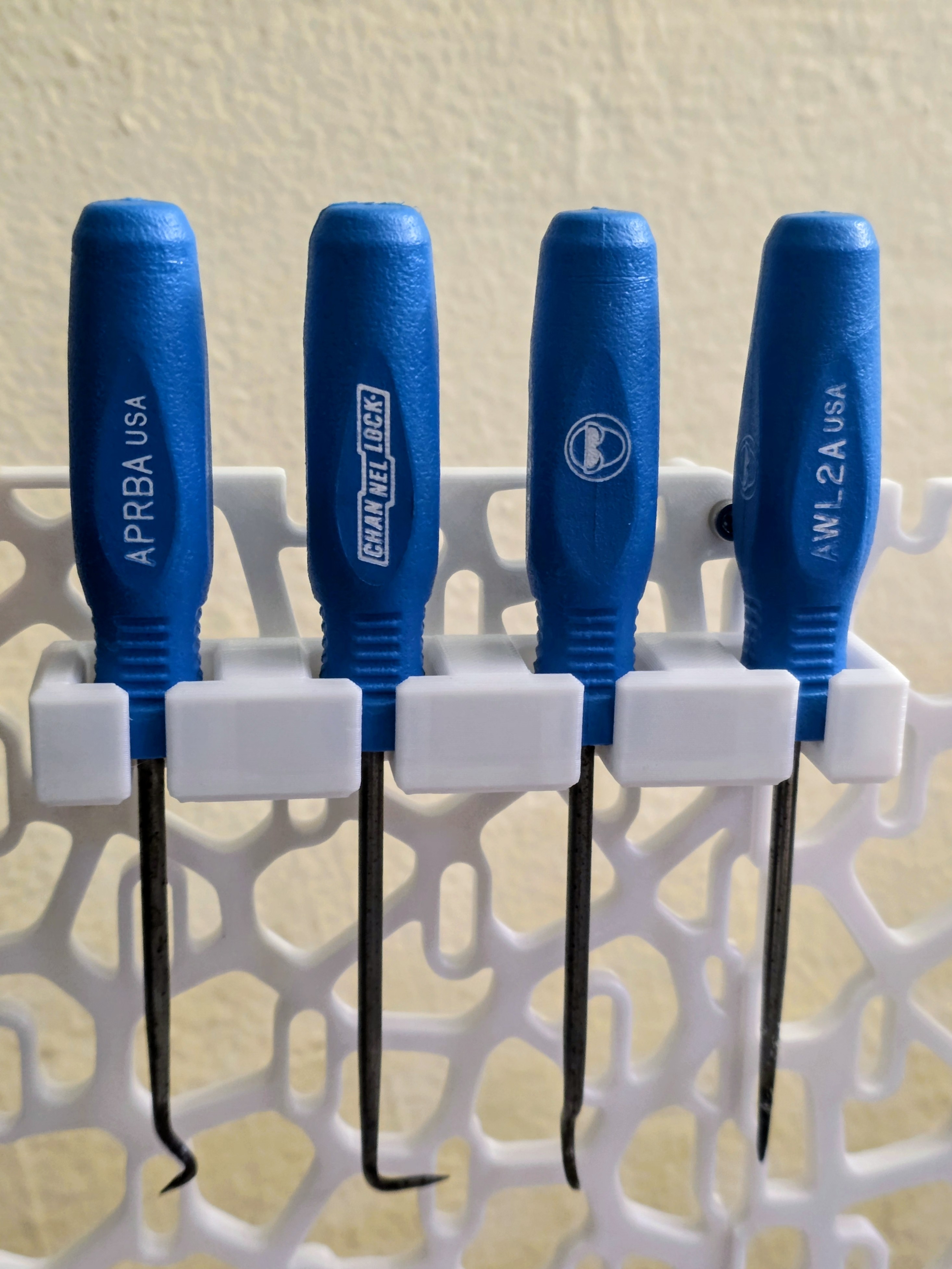 SKADIS Hook and Pick Holder for Channel Lock hook and Pick 4-Piece Set