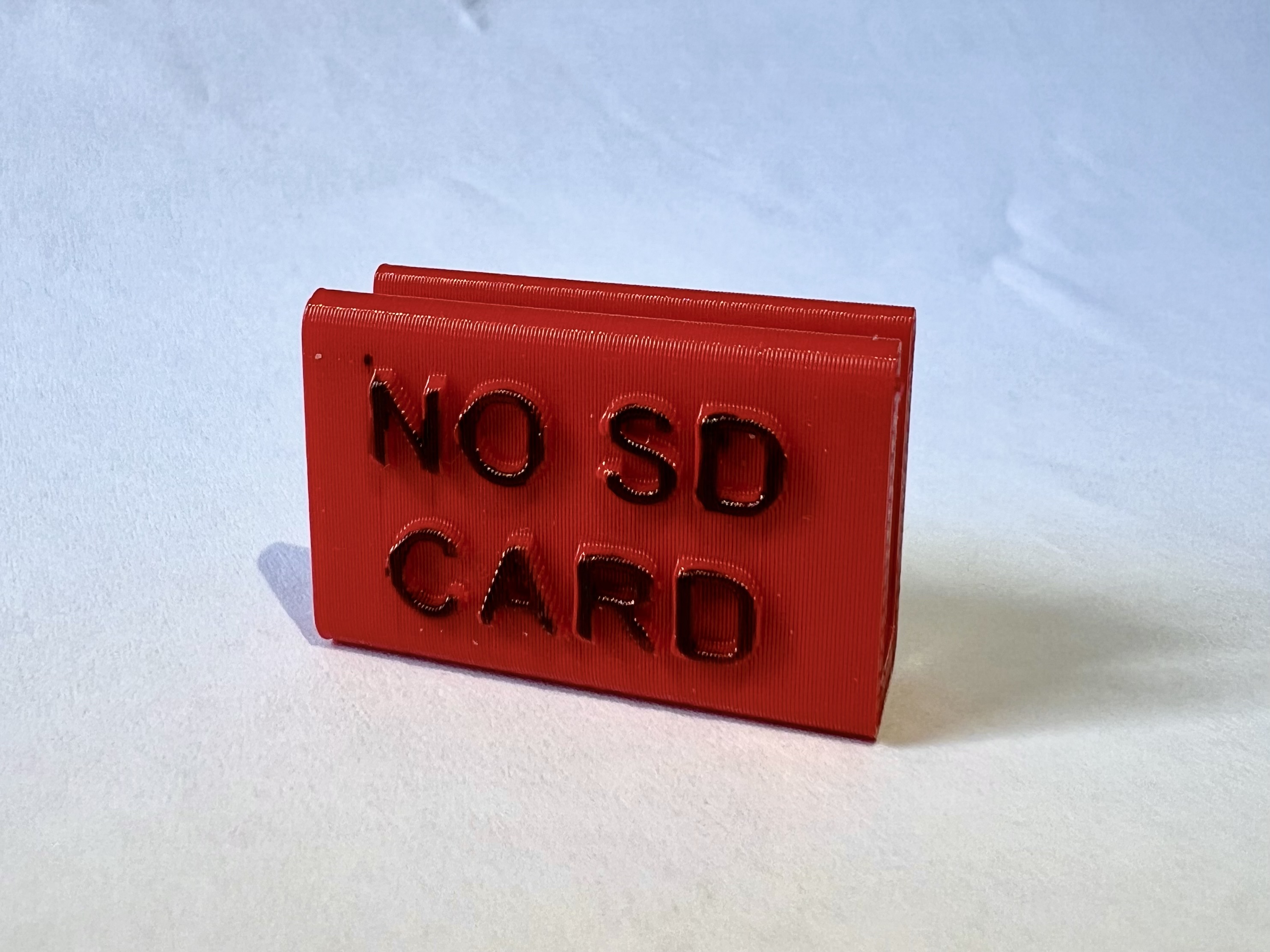 NO SD CARD reminder by Zuzka Download free STL model