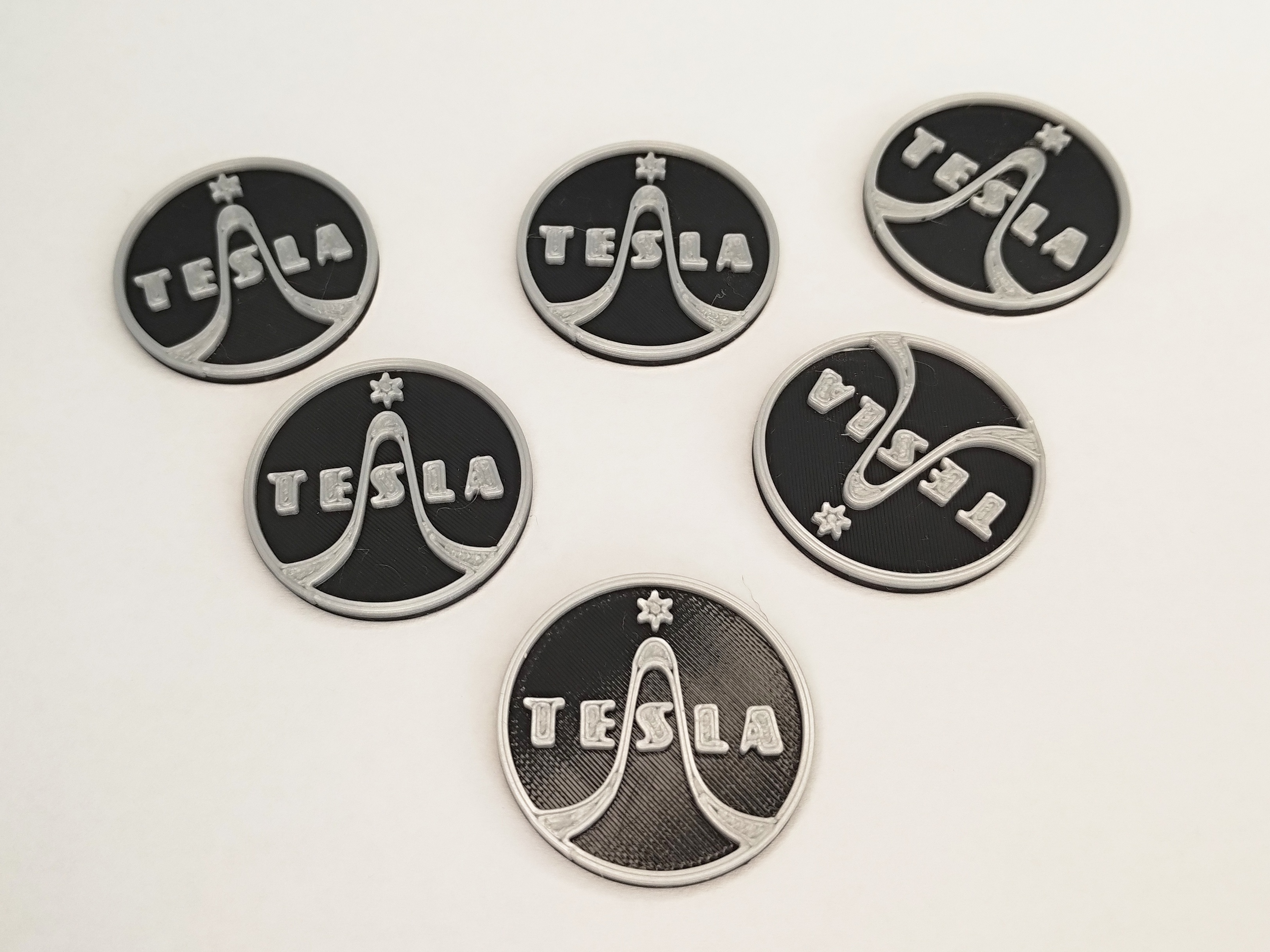 TESLA Logo Label