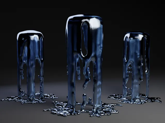 Liquid Spillover Sculpture