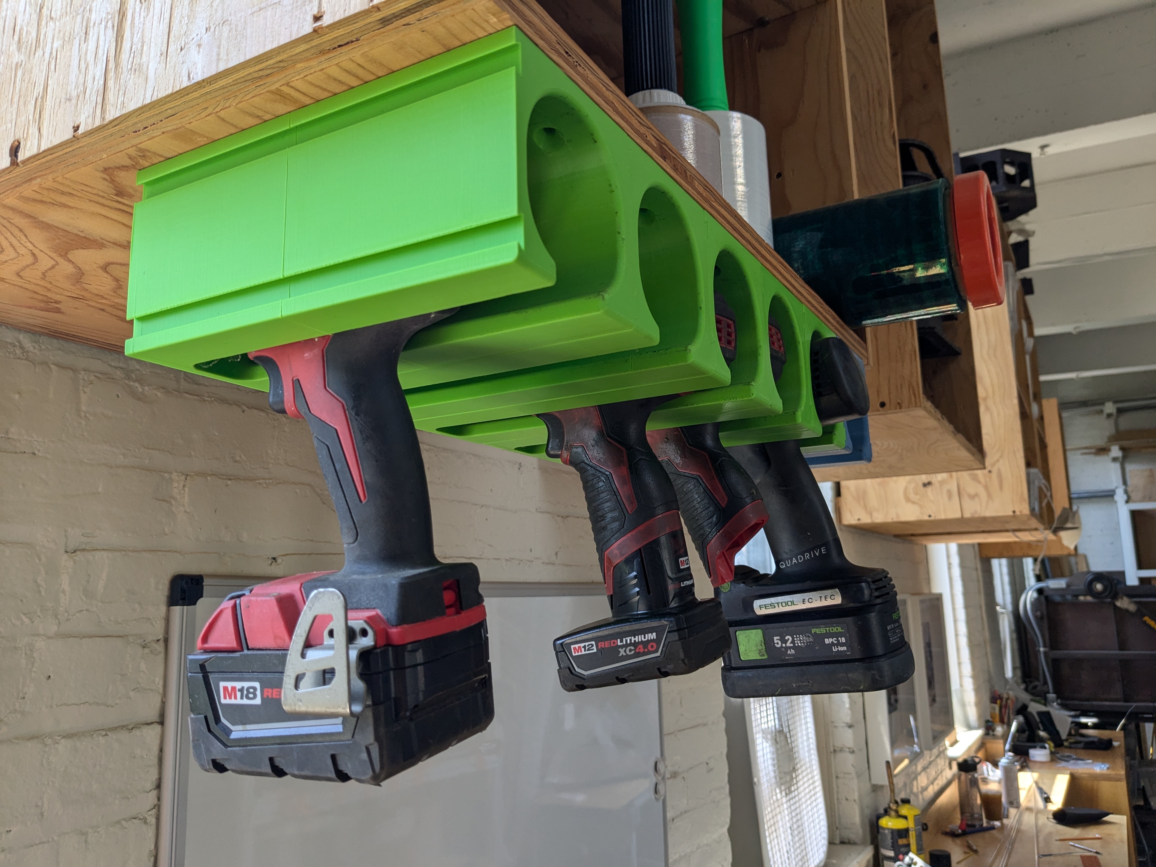 Parametric Dovetailed Under Cabinet Drill Holder