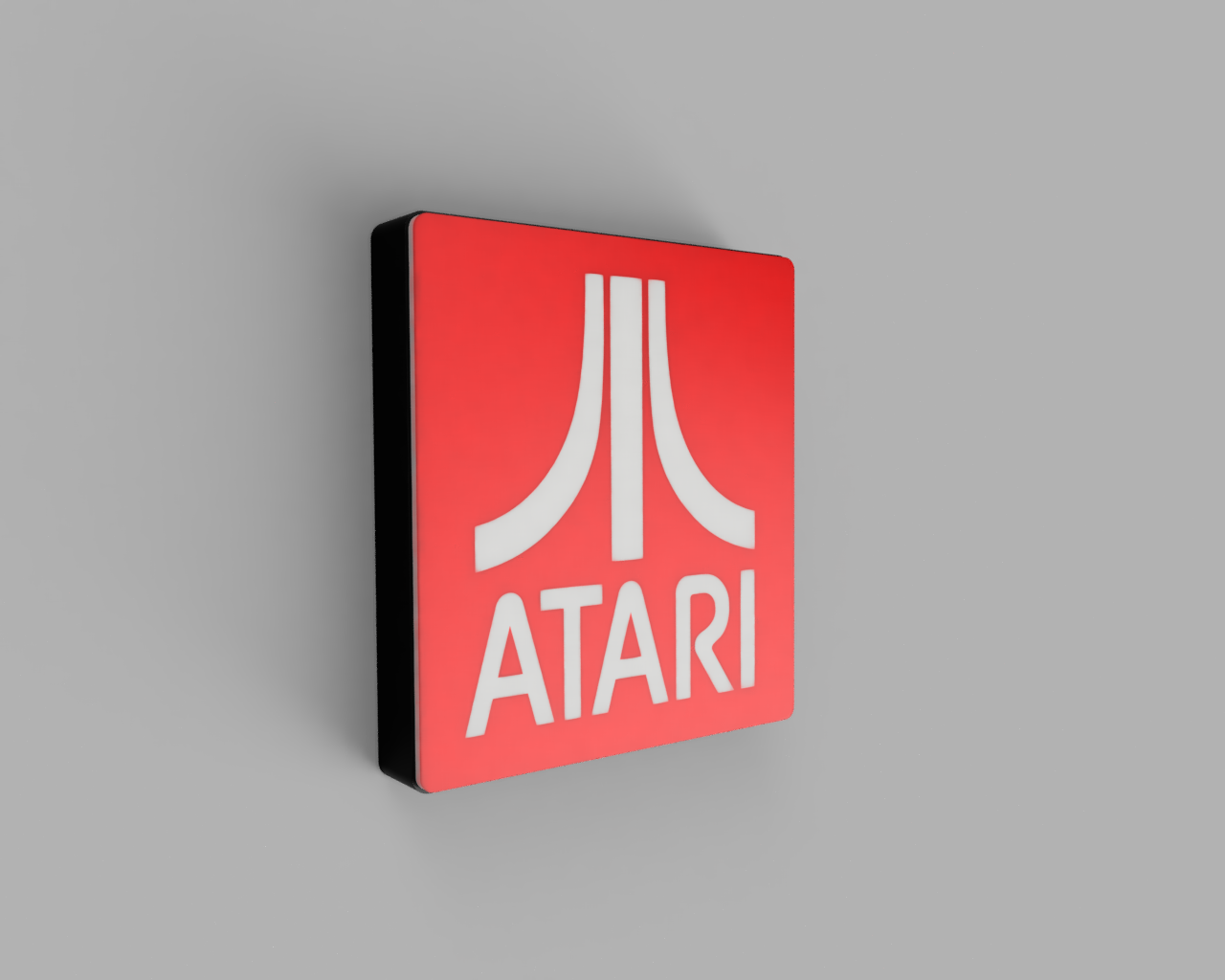 Miniatura 3 do modelo 3D Atari Logo Lightbox - Led Lamp