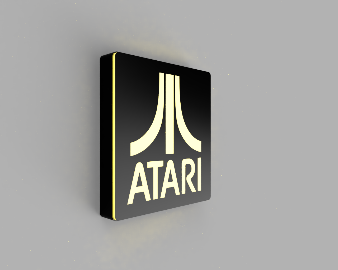 Miniatura 4 do modelo 3D Atari Logo Lightbox - Led Lamp