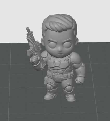Chibi style Super soldier 1
