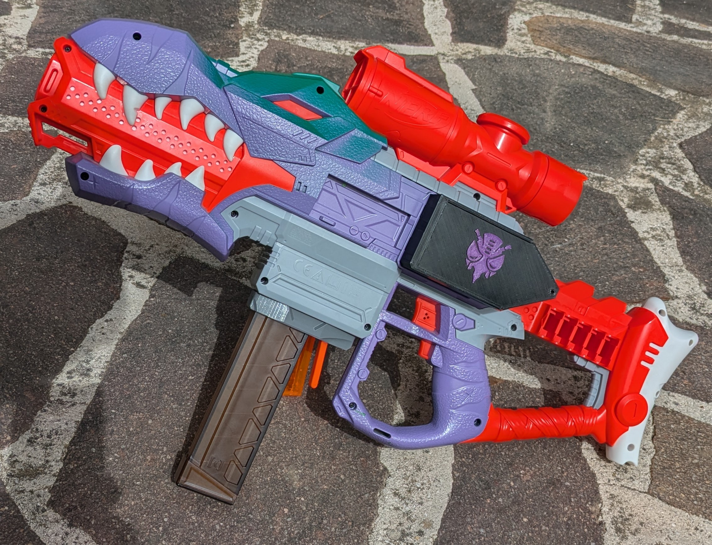 Nerf Rex Rampage Short Dart Conversion by Dom's 3d Print Shop ...