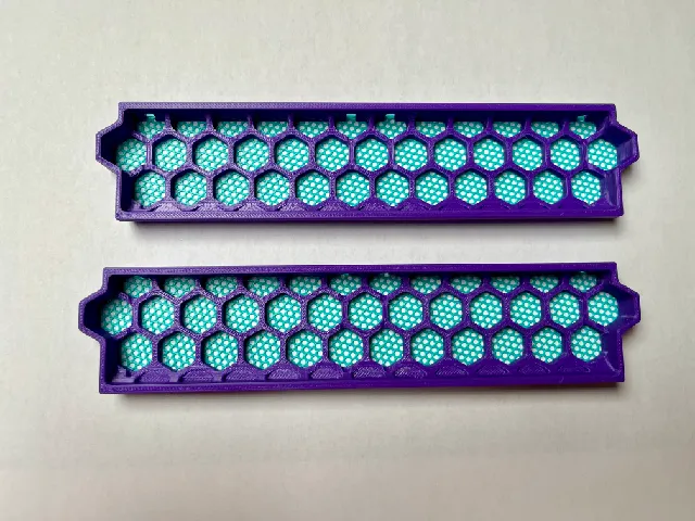 Voron 0.2r1 unified side skirt with mesh
