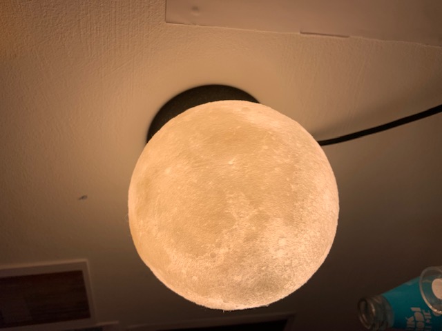 Remix of moon lamp as wall mounted