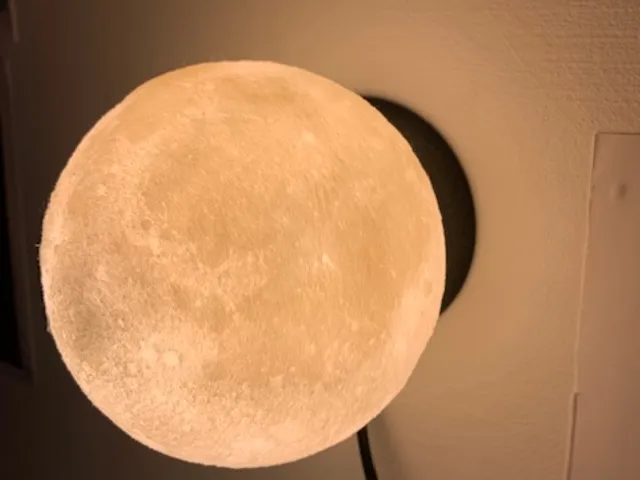 Remix of moon lamp as wall mounted