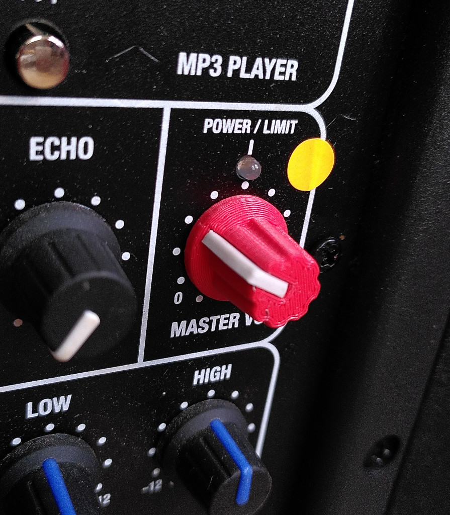 Rotary knob for 6mm D-shaft