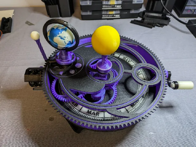 Mechanical Orrery - 1.5 scale on XL!