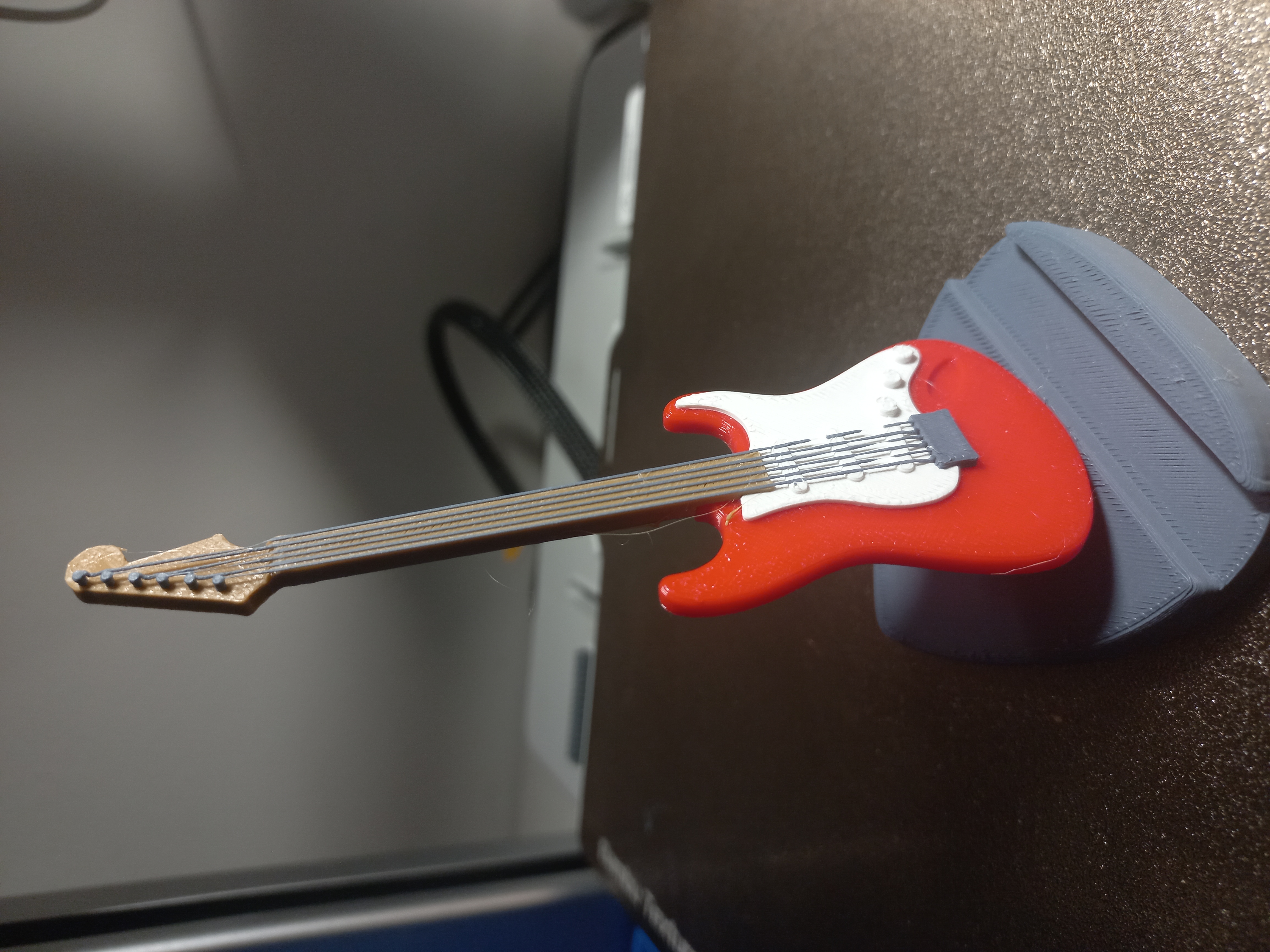 Stratocaster guitar phone stand