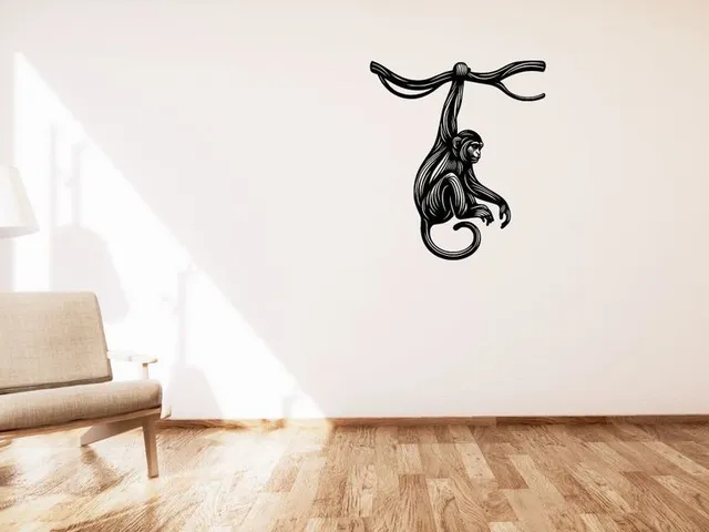 Monkey on a branch wall or table decoration
