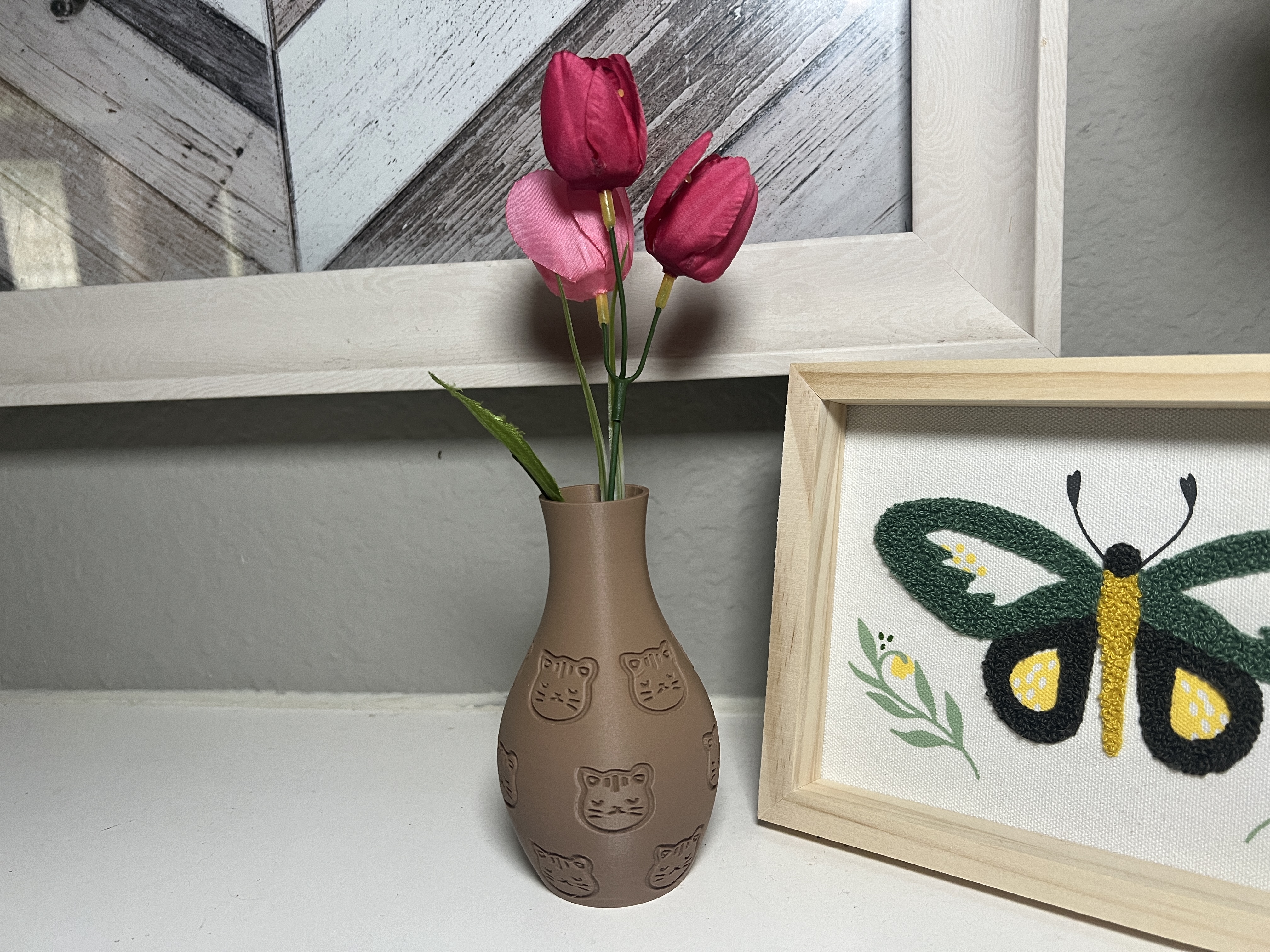 Cat Faces Vase
