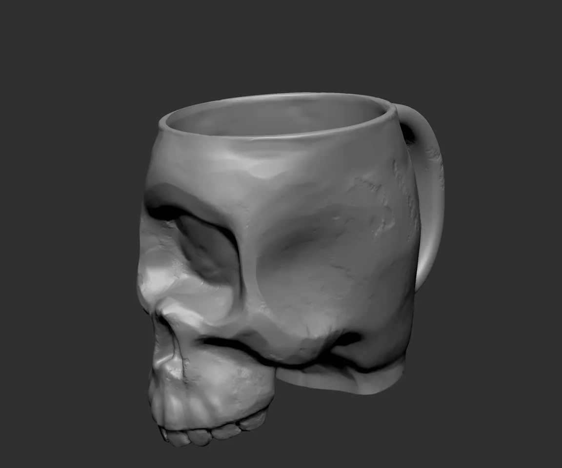 Skull mug by Alarcon Prints | Download free STL model | Printables.com