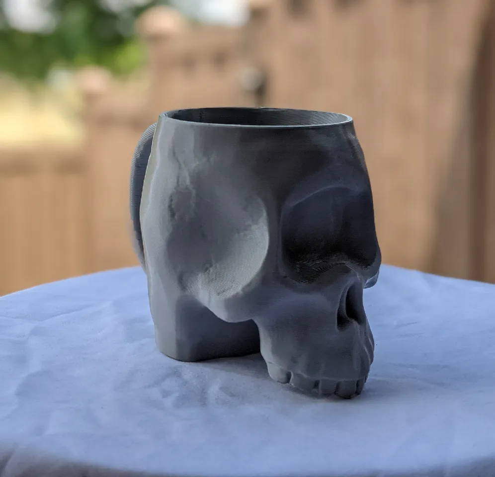 Skull mug by Alarcon Prints | Download free STL model | Printables.com
