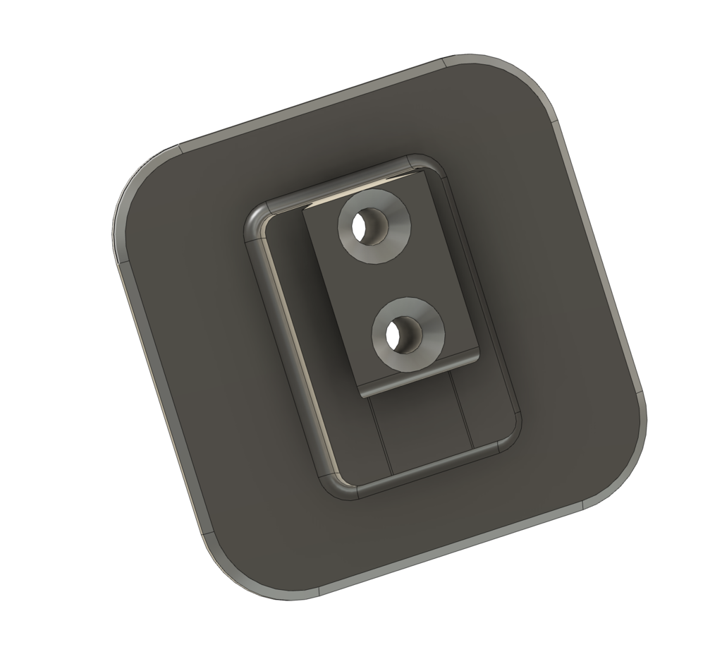 Wall mount, wall clip 3D model thumbnail