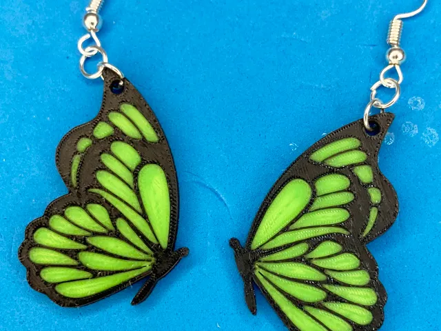 BUTTERFLY EARRINGS / PENDIENTES MARIPOSA