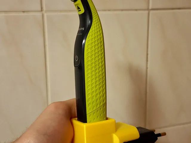 oneblade mount on charging block.