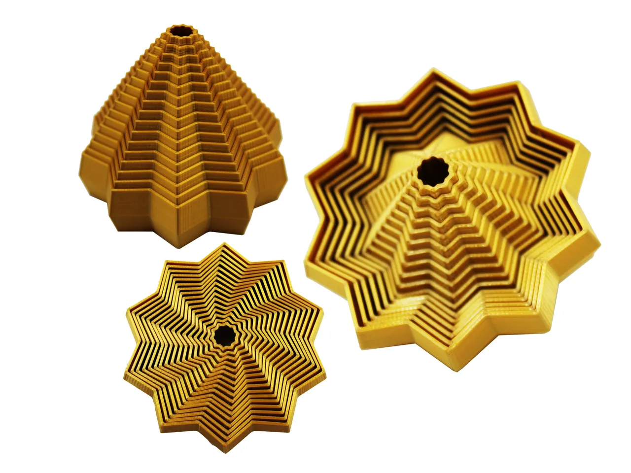 Étoile sensorielle étendue imprimée 3D avec poignée, jouet sensoriel en nid d'abeille pour bureau, décompression, cadeau anti-stress, rouge, taille M