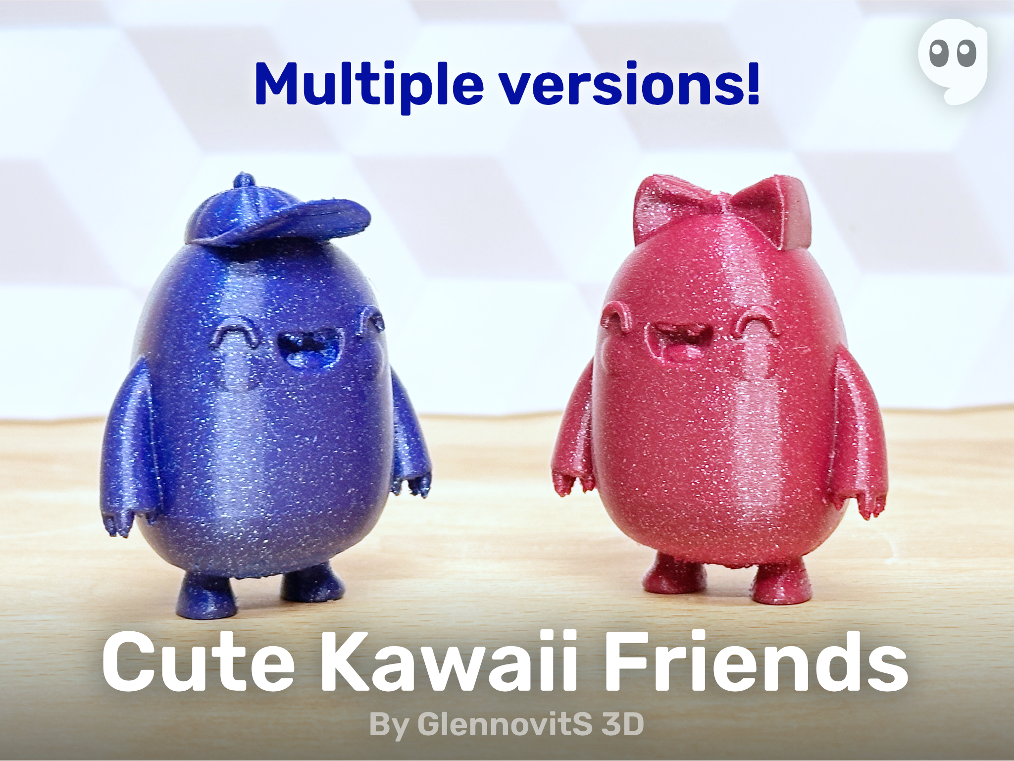 Cute Kawaii Friends (toy and desktop buddy with a smile)
