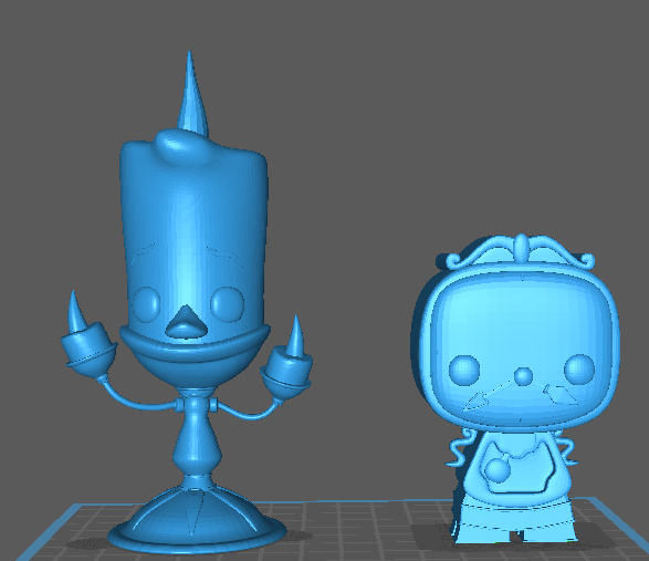 Funko Lumière and Cogsworth (Beauty and the Beast)