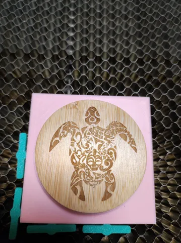 Laser engraving holder for bottle opener