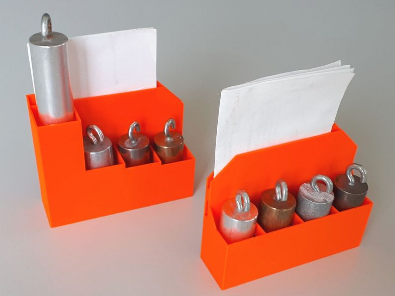 Stojánek - ukládací box pro sadu tělísek 3B scientific / 3B sci equal mass and volume cylinders set stand