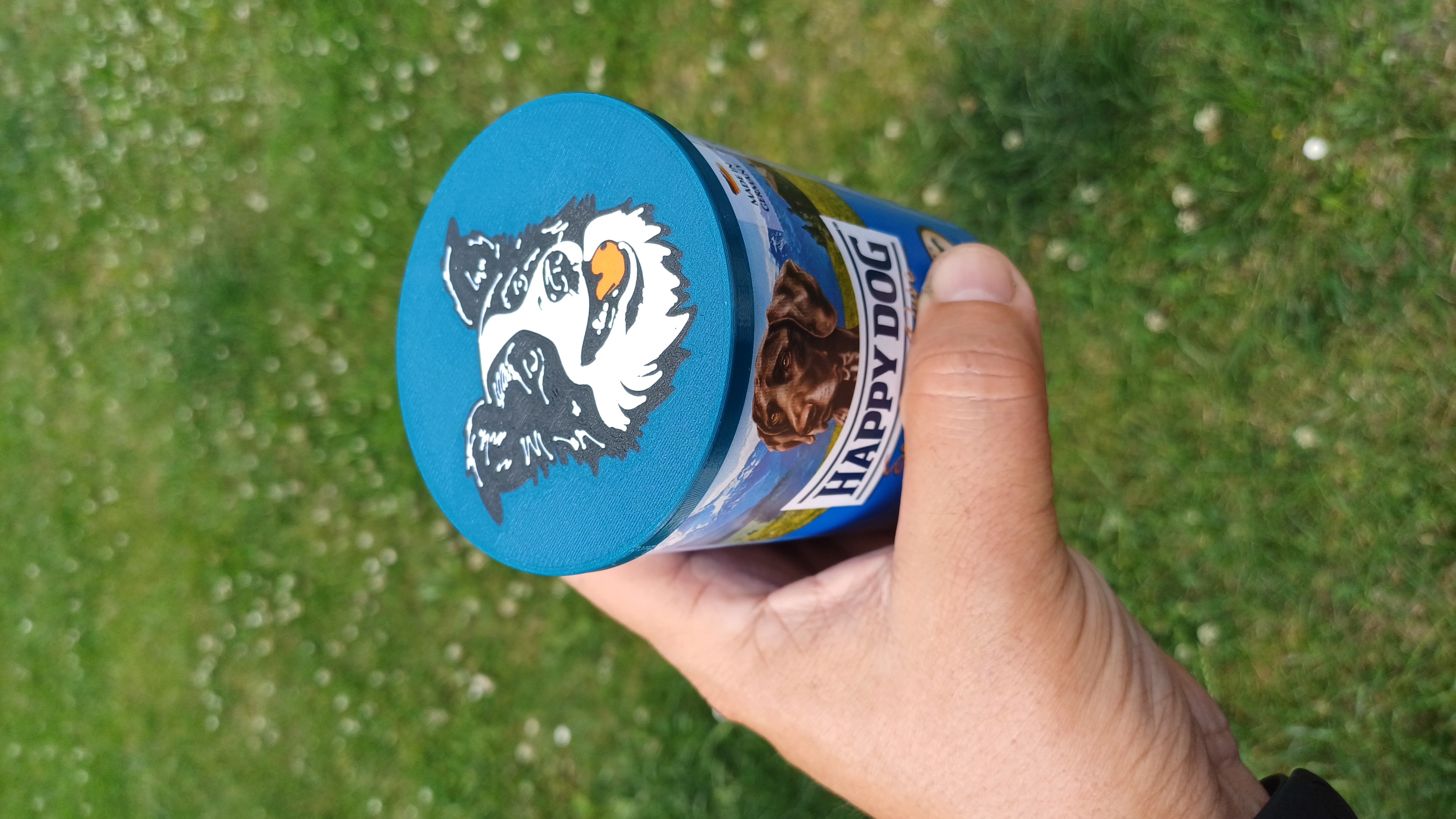 Víčko na plechovku se psím krmením - Border Kolie , Dog food can lid - Border Collie