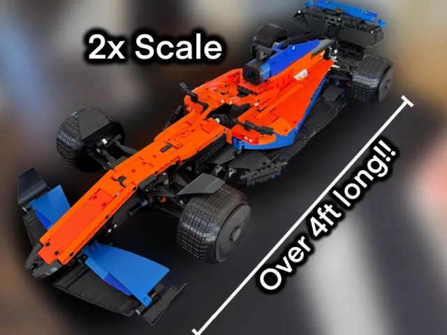 2022 Technic McLaren F1 Brick Model – 1× & 2× Scale