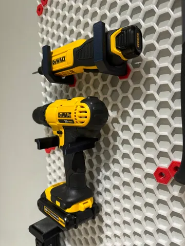 DeWalt Gyroscopic Screwdriver (DCF682) holder for Honeycomb Storage Wall