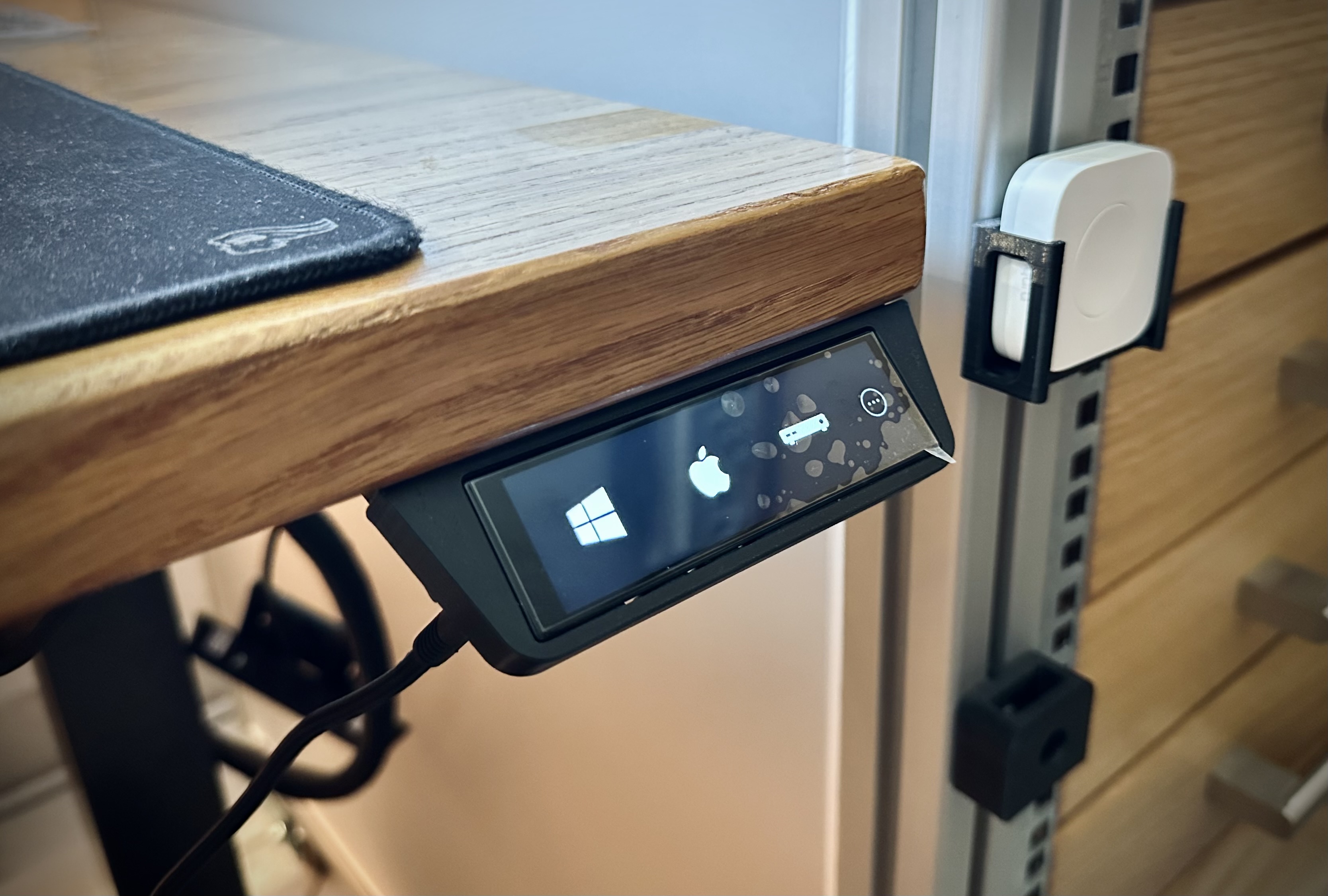 Desk mount for lilygo t display s3 long touchscreen esp32 s3 by