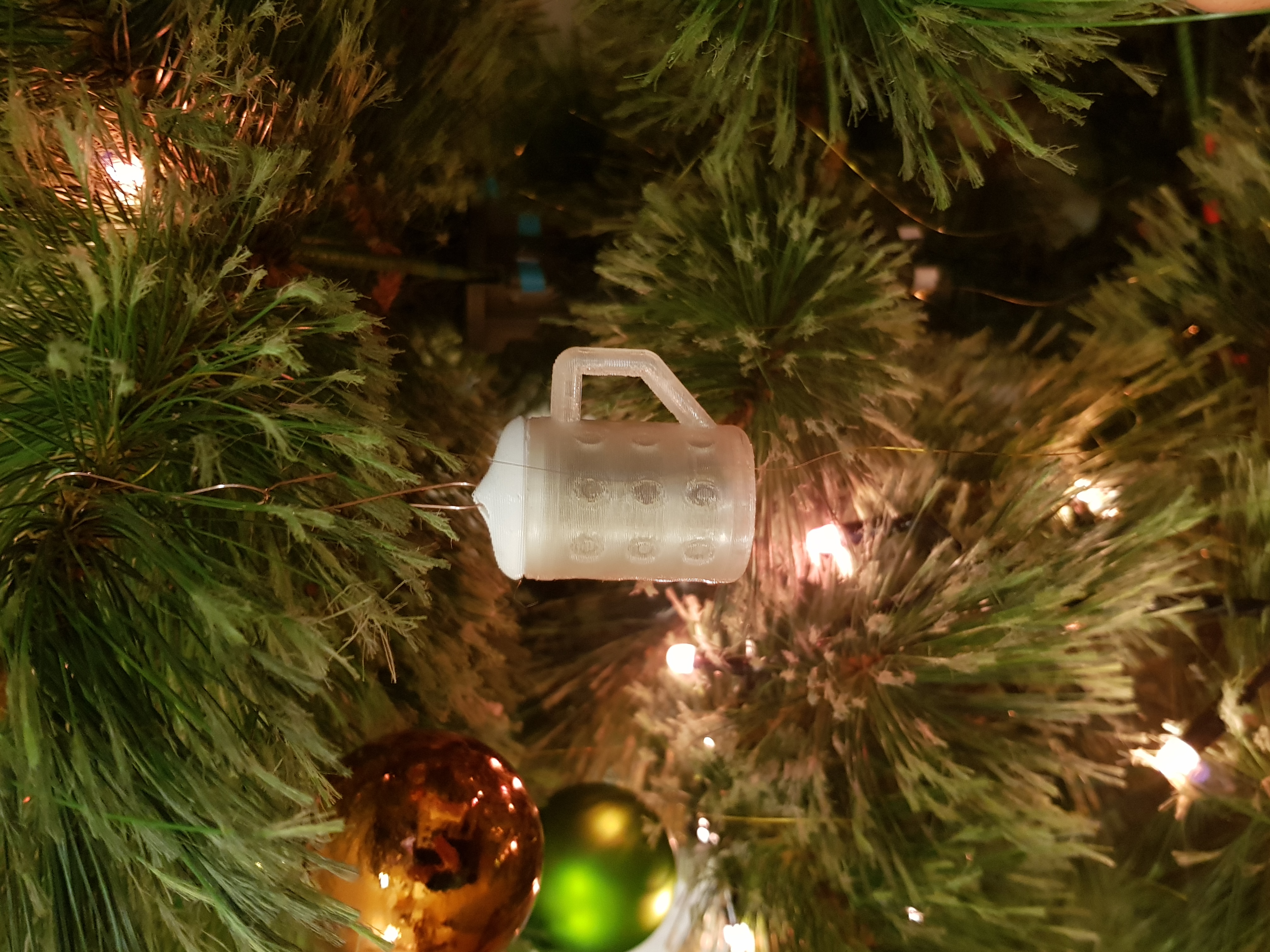 Christmas beer mug
