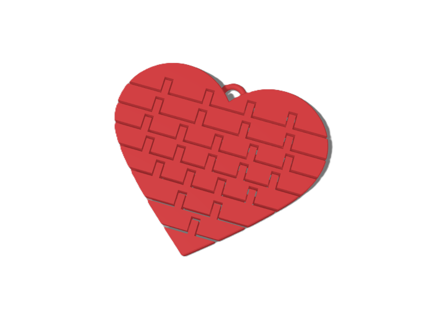 Miniatura 2 do modelo 3D Heart flexi keychain