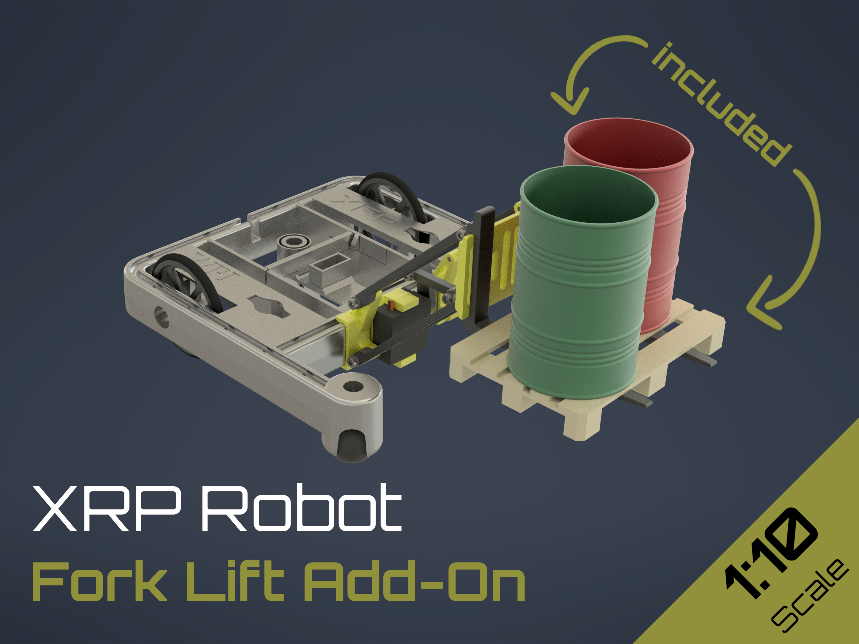 XRP Robot Fork Lift Add-On