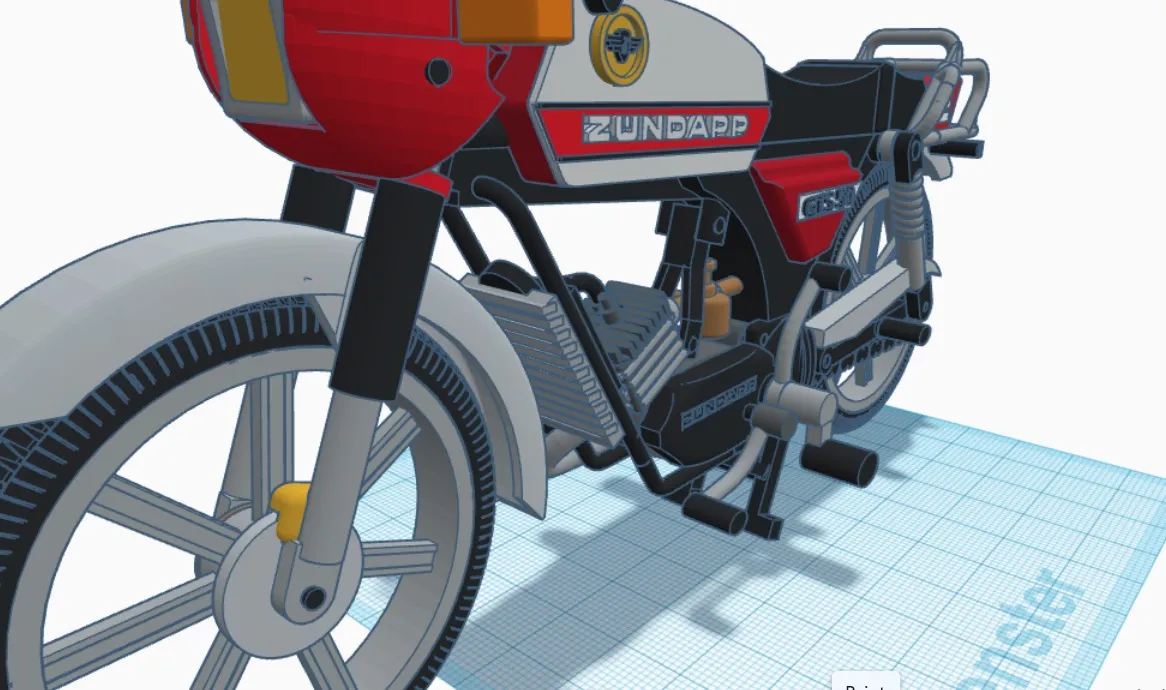 Zundapp KS(GTS)50 year 1981 water-cooled Designer Ed van der