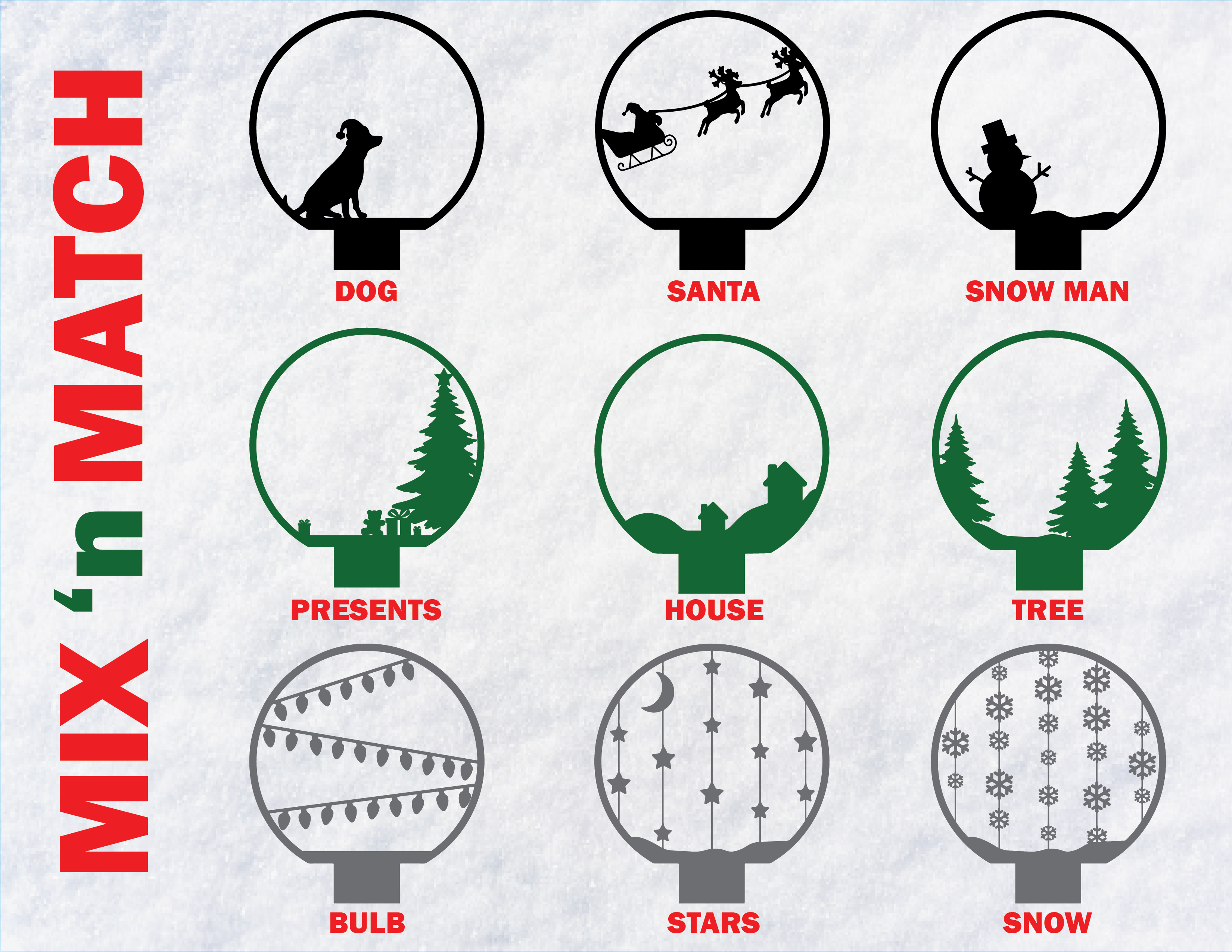 Miniatura 7 do modelo 3D Customizable Snow Globe