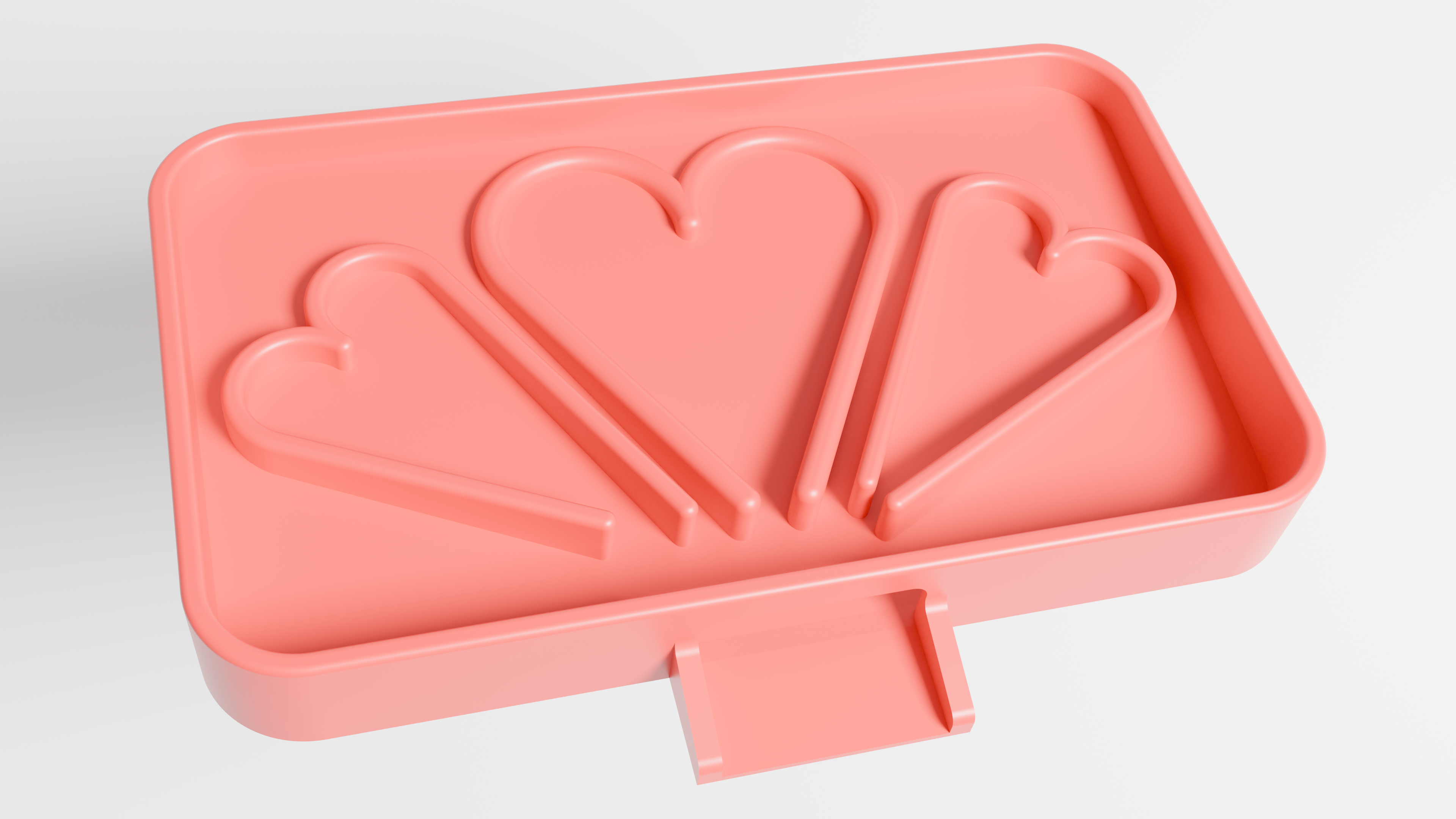 Heart Sponge Tray with Drainage