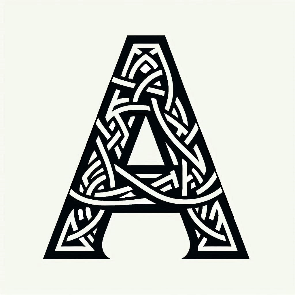 Stencil letter a version 4 by nina m ov download free stl model