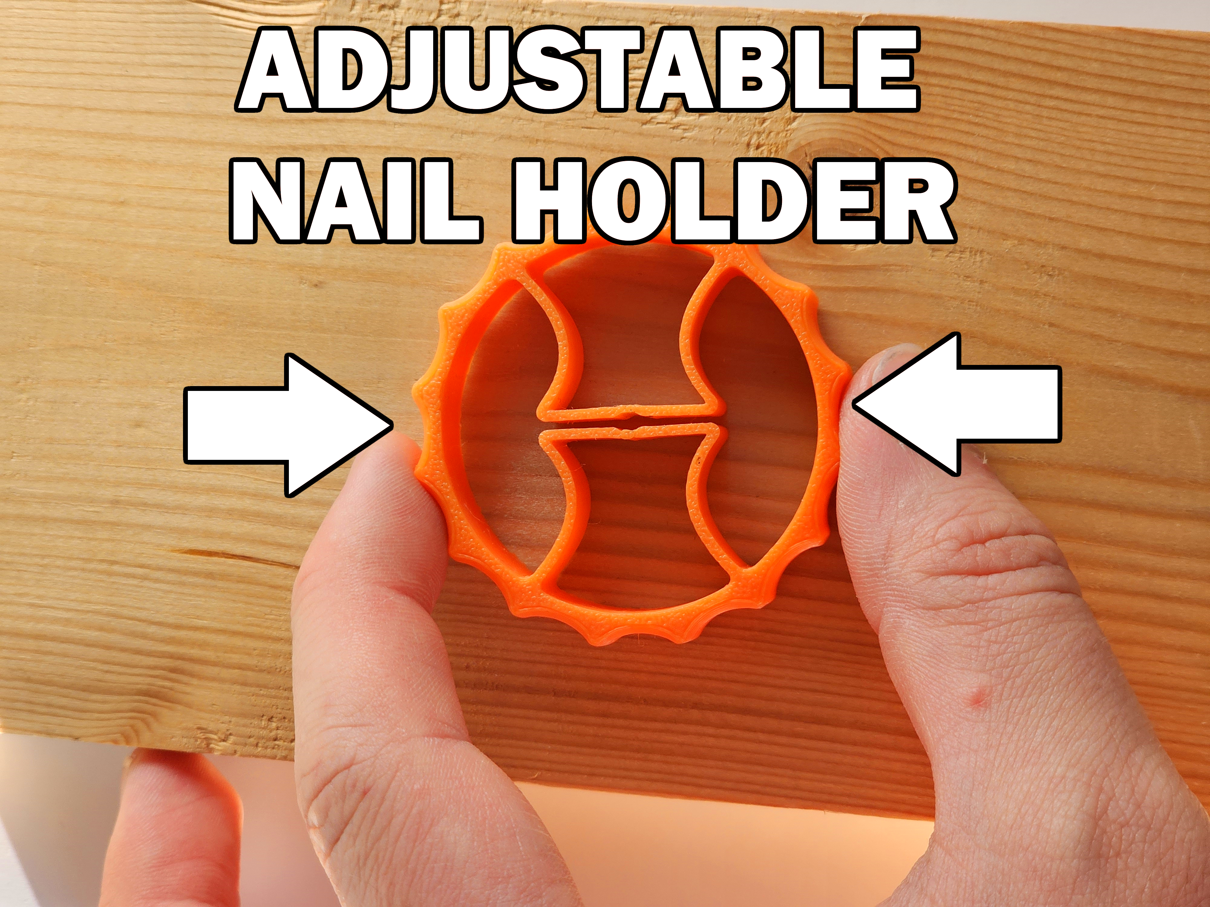 Adjustable nail holder