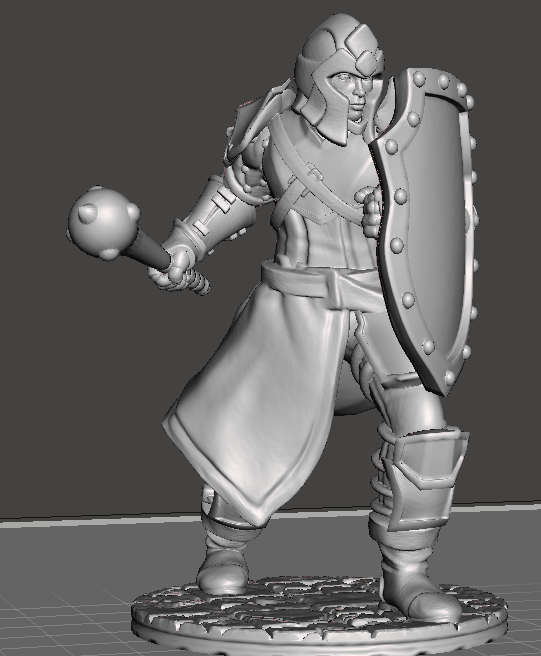 Cleric with Mace & Shield
