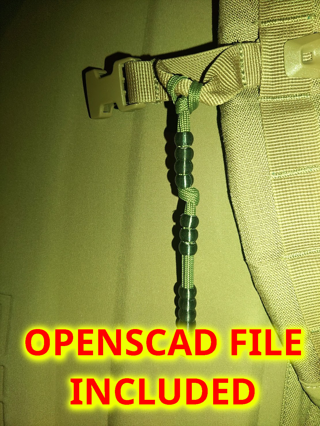 Backpacker Pace Cord Bead for Orienteering