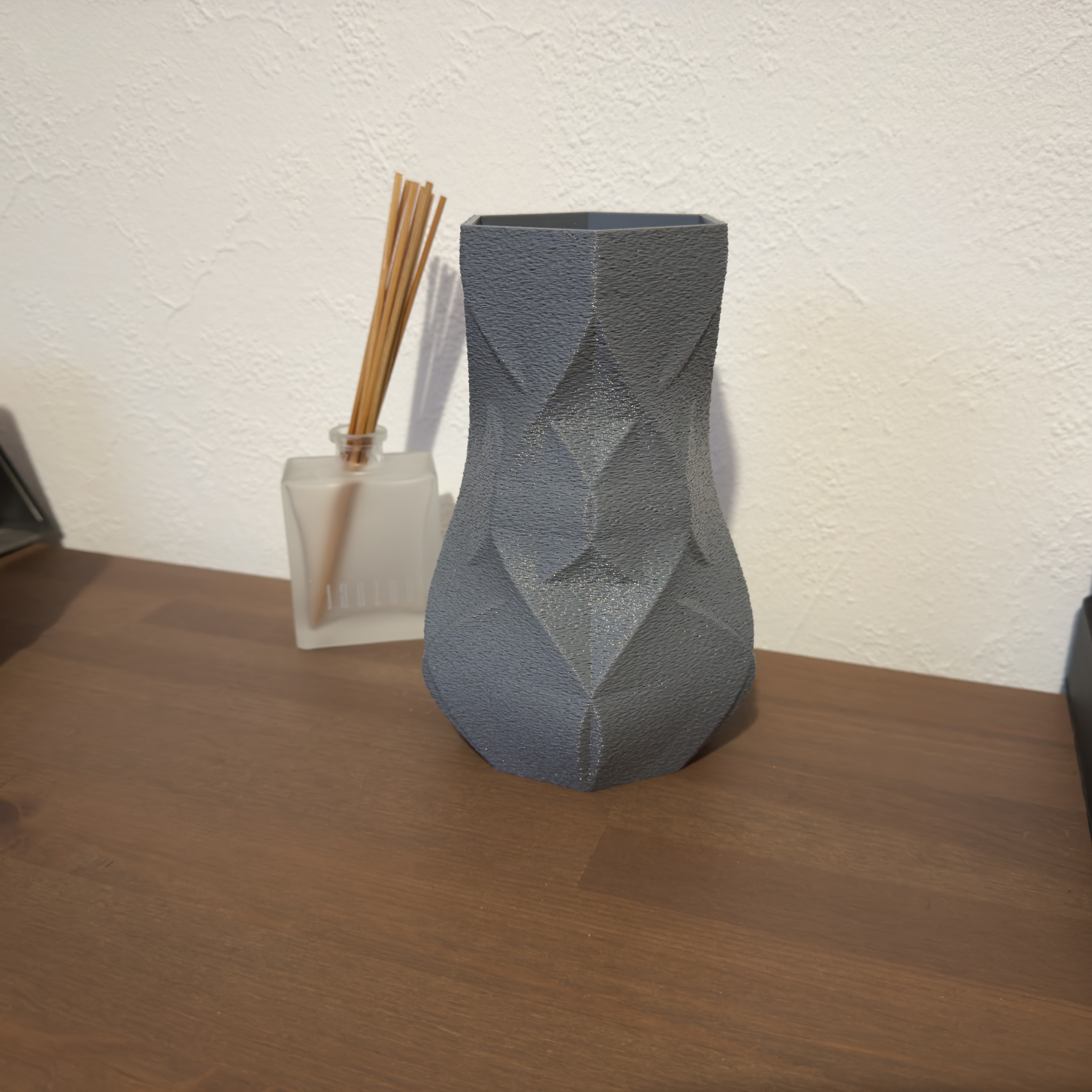Low Poly Geometric Sculpture Vase