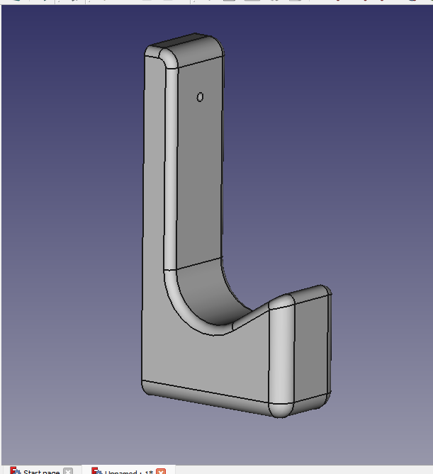 Miniatura 2 do modelo 3D Wall hook hanger 3M command